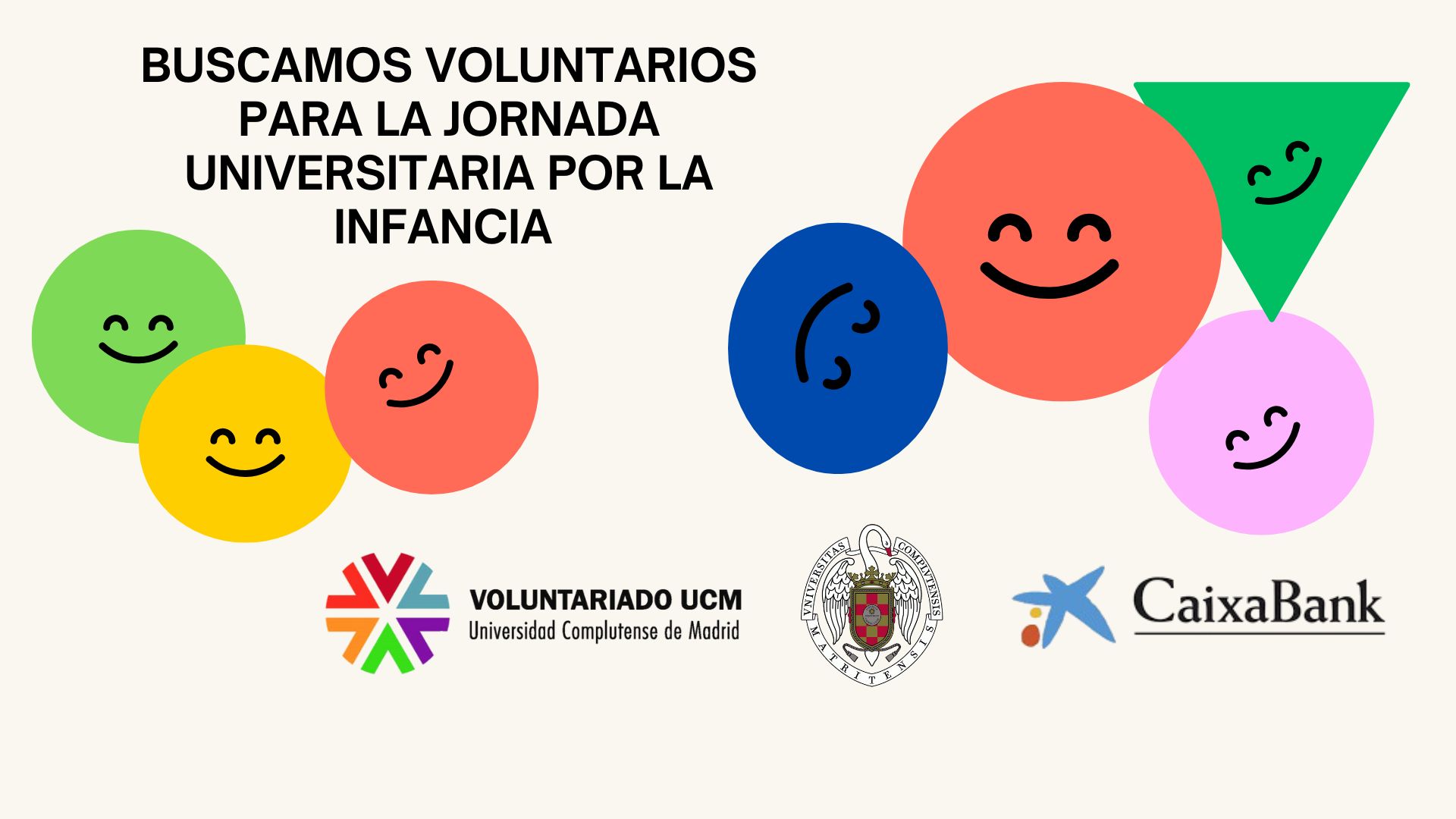 Acción de voluntariado para la jornada universitaria por la infancia 